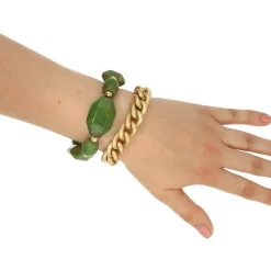 Barrel & Gem Bracelet