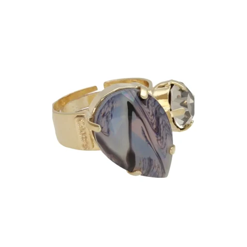 Black Cream Ring
