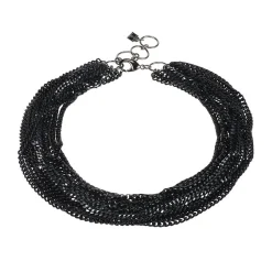 black metal bundle necklace - Camps & Camps