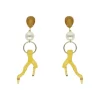 coral pearl reef earrings - Camps & Camps