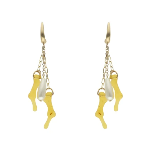 coral pearl reef earrings - Camps & Camps