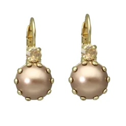 Dormeuses Bronze Pearl