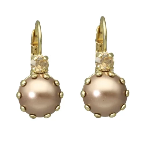 Dormeuses Bronze Pearl