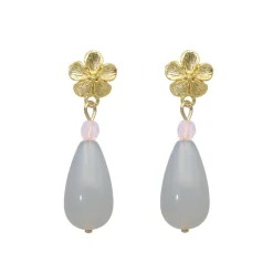 Flower Droplet Earrings