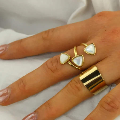 Golden Asymmetrical Ring