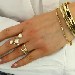 Golden Asymmetrical Ring
