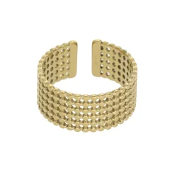 Golden Mesh Ring