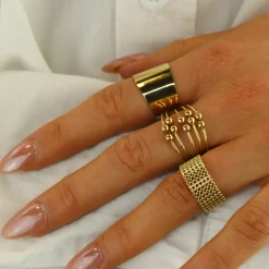 Golden Mesh Ring
