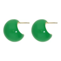 Green Plain Earrings