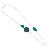 green velvet baroque necklace - Camps & Camps