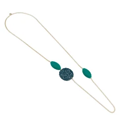 green velvet baroque necklace - Camps & Camps