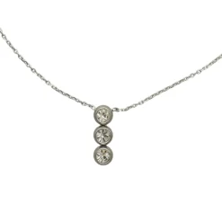 Little Silver Stone Necklace