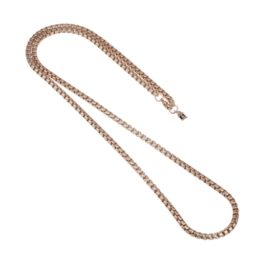 long rose gold venetian chain - Camps & Camps