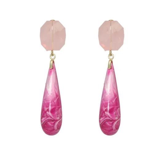 Marble Droplet Earrings