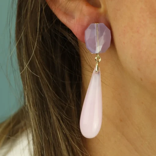 Marble Droplet Earrings