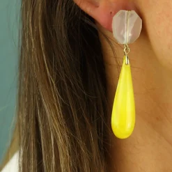 Marble Droplet Earrings