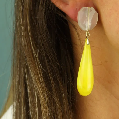 Marble Droplet Earrings