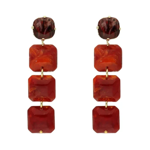 Marble Pebble Earrings