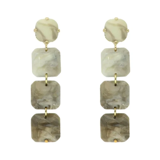 Marble Pebble Earrings