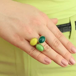 Mixed Pebble Ring