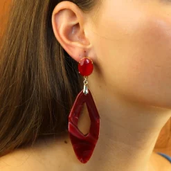 Organic Marbled Earrings
