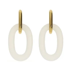 Oval Dangling Earrings