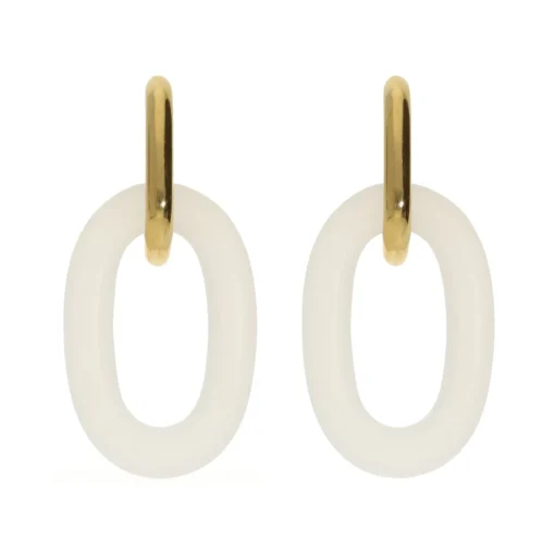 Oval Dangling Earrings