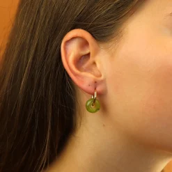 Oval Dangling Earrings