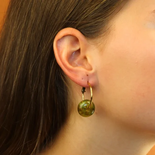 Oval Dangling Earrings
