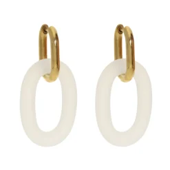 Oval Dangling Earrings