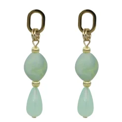 Oval Droplet Earrings