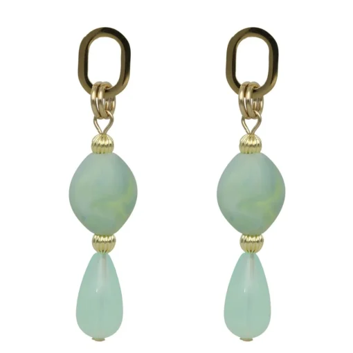 Oval Droplet Earrings
