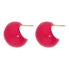 Pink Plain Earrings