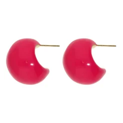 Pink Plain Earrings