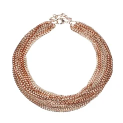 rose gold bundle necklace - Camps & Camps