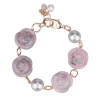 Roses and pearls bracelet - Camps & Camps