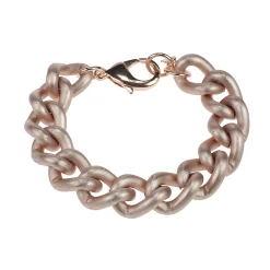 satin rose gold chunky bracelet - Camps & Camps