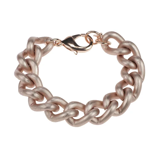 satin rose gold chunky bracelet - Camps & Camps