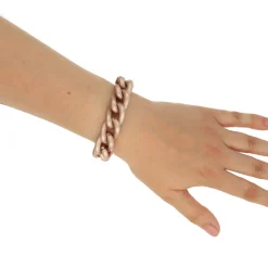 satin rose gold chunky bracelet - Camps & Camps