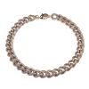 satin rose gold chunky necklace - Camps & Camps