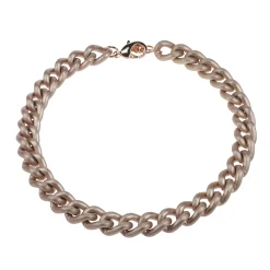 satin rose gold chunky necklace - Camps & Camps