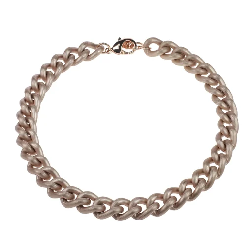 satin rose gold chunky necklace - Camps & Camps