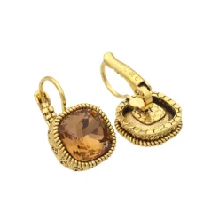 Smoked Topaz dormeuses - Camps & Camps