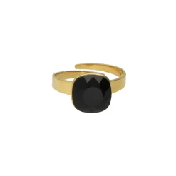 Swarovski Black Square Ring