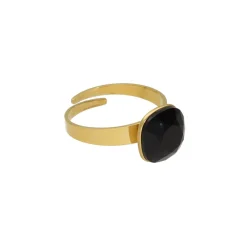Swarovski Black Square Ring