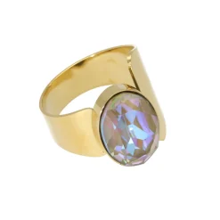 Swarovski Grey Delight Oval Ring
