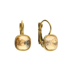 Swarovski Little Golden Square Earrings