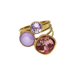 Swarovski Purple Trio Ring