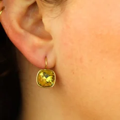 Swarovski Square Earrings