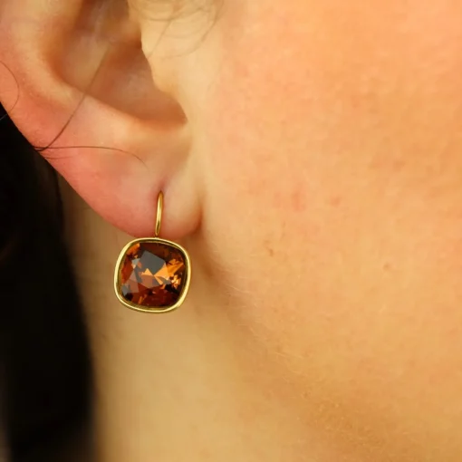 Swarovski Square Earrings